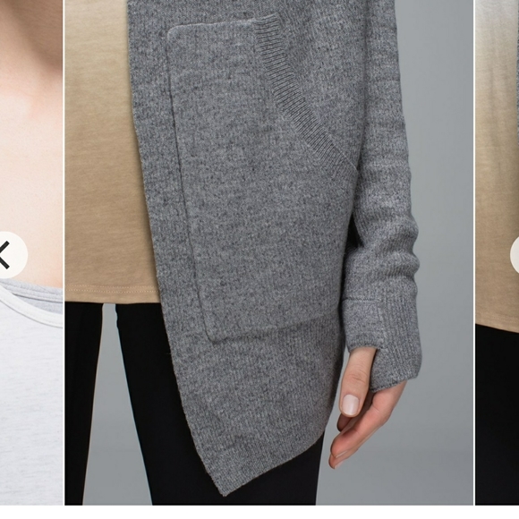 Lululemon Cabin Yogi reversible green/light grey Sz 6 - Picture 6 of 11